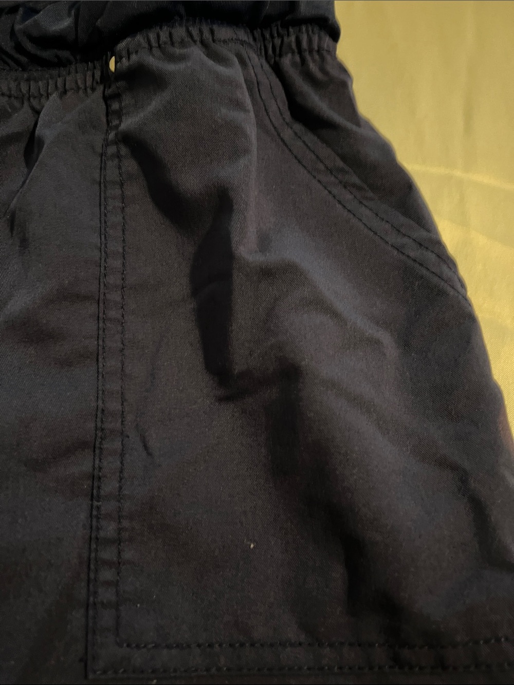 Scrub Navy Drawstring Utility Pants - Picture 3 of 6